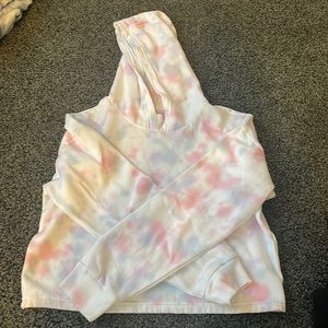 Tie dye cropped sweatshirt